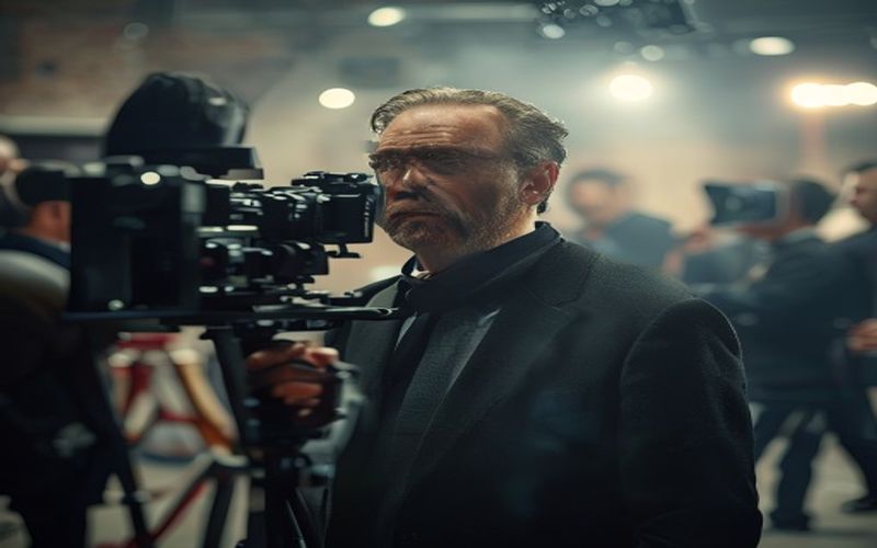 Film director on set