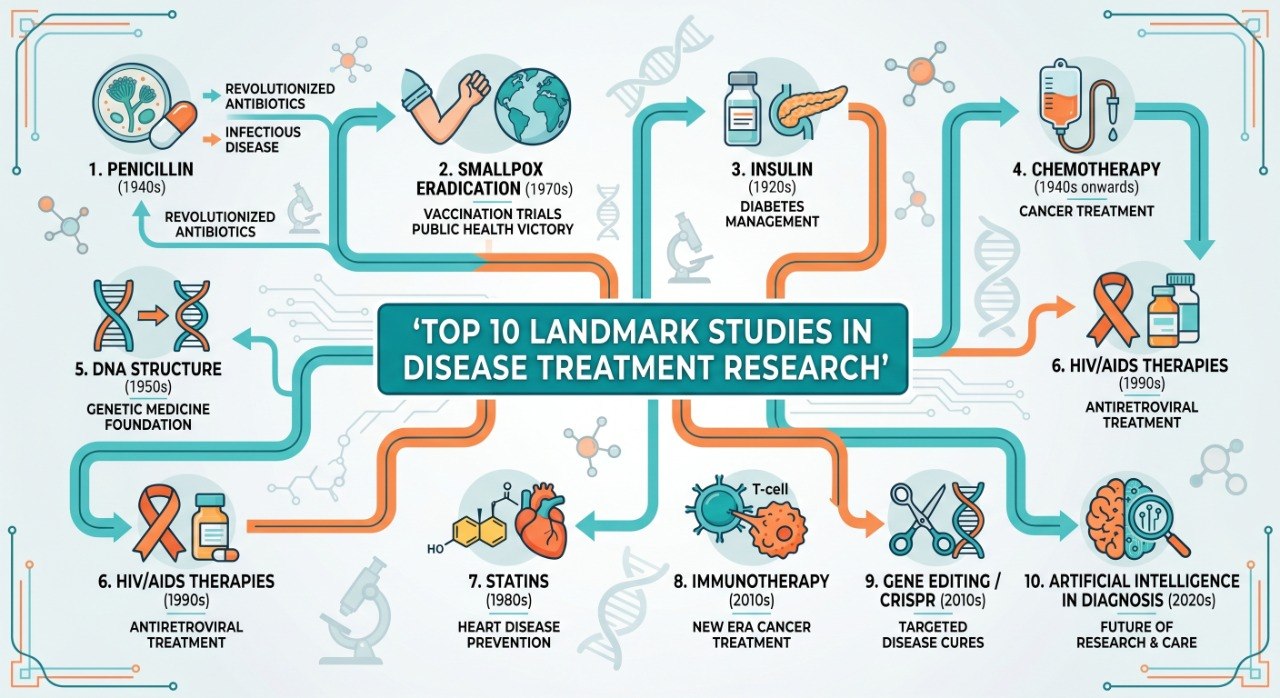 Landmark studies disease treatment: Top 10 revolutionary methods for health.